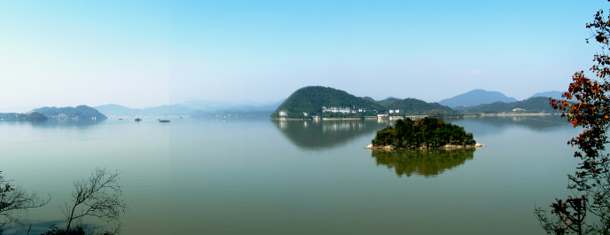 青山湖全景